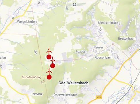 Windenergieanlage Lange Meile SüdForchheim & Fränkische Schweiz Wo die Windräder auf der Eggolsheimer Seite der Langen Meile Süd stehen sollen.