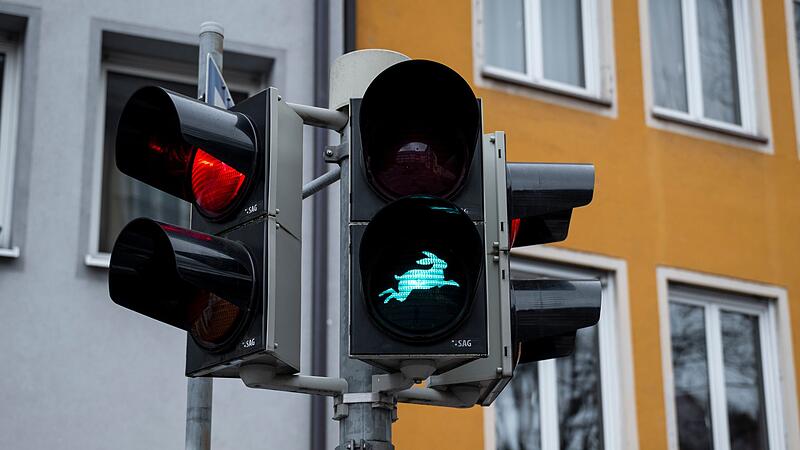 D&uuml;rer-Hasen Fu&szlig;g&auml;ngerampel