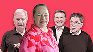 Georg Wörner, Daniela Reinfelder, Peter Röckelein, Harald Reinhard vom Bürgerverein Gaustadt