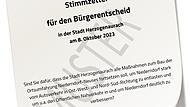 Einfache Sache: Ja oder Nein. Diesmal ist es nur die eine Frage, die zur Abstimmung steht. 2022 gab es zum Thema noch zwei gegensätzliche Begehren.
