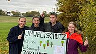 Anna Wiedenhöfer, Felix Wiedenhöfer, Lukas Meise und Johanna Meise haben eine neue Jugendgruppe gegen die geplante Westumfahrung in Neunkirchen gegründet