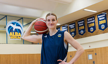 Die Bambergerin Alina Hartmann spielt seit Januar f&uuml;r Alba Berlin.