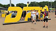Das DTM-Logo in N&uuml;rnberg ist wie immer ein beliebtes Fotomotiv.Tobias Ebner