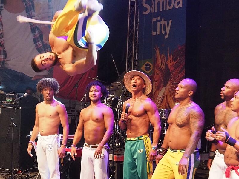 Capoeira-Show beim Samba-Festival in Coburg