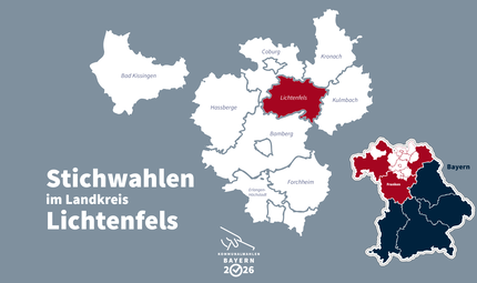Kommunalwahl 2026: Stichwahlen im Landkreis Lichtenfels Bei den Kommunalwahlen im Landkreis Lichtenfels kommt es in einigen Gemeinden zu einer Stichwahl um den Bürgermeisterposten.