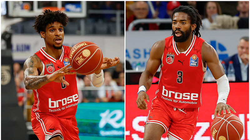 Bamberg Baskets Malik Johnson und Justin Gray gehen