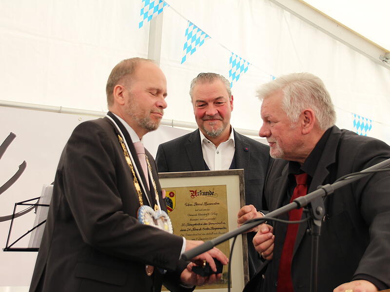 Verabschiedung von B&uuml;rgermeister Bernd Reisenweber in Ebersdorf bei Coburg