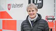 Rallye-Legende Kleinschmidt beim Malteser Fahrsicherheitstraining