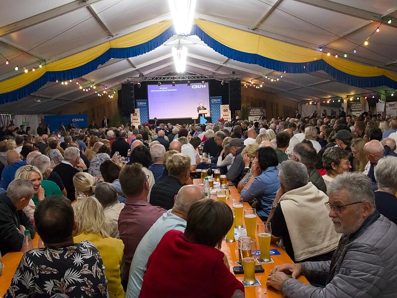 Feier 60 Jahre CSU Schondra mit Ministerpräsident Markus Söder