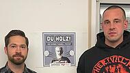 Dem Fußball und der Musik verbunden: die Untererthaler Daniel Virnekäs (links) und Simon Hereth.