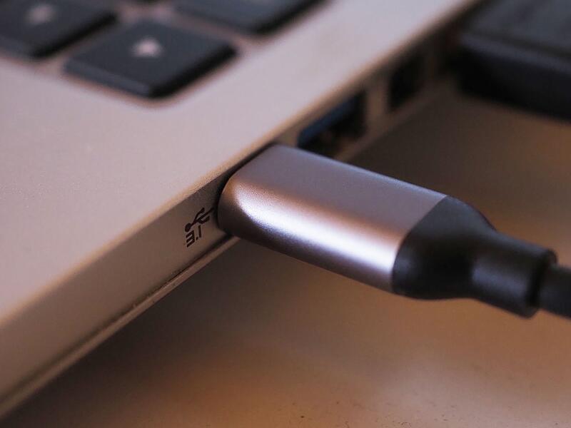 Notebook-Stromanschluss per USB-C