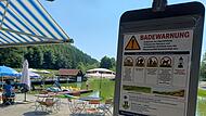 Badewarnung Trebgast