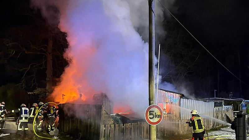 Aufregung auf dem Kalchreuther Campingplatz: In der Nacht auf Sonntag (18. Januar) brennt ein Wohnwagen nieder.