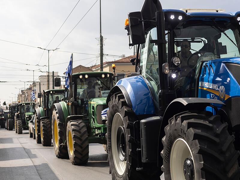 Landwirte bei einer Demonstration in Athen