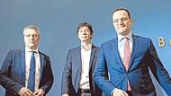 Sie waren die Gesichter der Corona-Pandemie: RKI-Chef Lothar Wieler, Virologe Christian Drosten und Ex-Gesundheitsminister Jens Spahn. Die Letzteren beiden stehen wieder im Fokus der Öffentlichkeit.    Sie waren die Gesichter der Corona-Pandemie: RKI-Chef Lothar Wieler, Virologe Christian Drosten und Ex-Gesundheitsminister Jens Spahn. Die Letzteren beiden stehen wieder im Fokus der Öffentlichkeit.   
