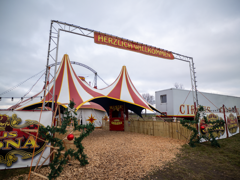 Weil unbekannte Personen am Sonntag, 21. Dezember, w&auml;hrend der Vorstellungszeit die Pferdeboxen &ouml;ffneten, gelangte ein Pferd des Zirkus Corona auf die Umgehungsstra&szlig;e bei Herzogenaurach und stie&szlig; dort mit einem Auto zusammen. Bei dem Unfall wurde niemand verletzt.