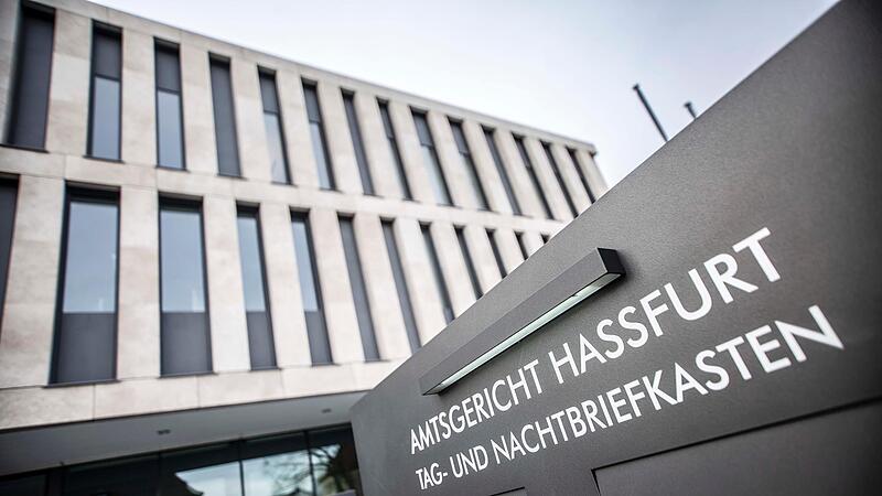 Das Amtsgericht in Ha&szlig;furt: Hier spielten sich die dramatischen Szenen mit dem 24-j&auml;hrigen Marokkaner ab.