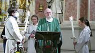 Pfarrer i.R. Matthias Wünsche hat als Sprecher des Betroffenenbeirats im Erzbistum Bamberg dem Gottesdienst gehalten.