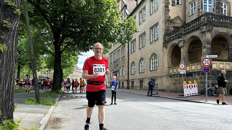 Stefan Fößel auf dem Weg zum Start der 4,4-Kilometerstrecke beim Weltkulturerbelauf 2025.