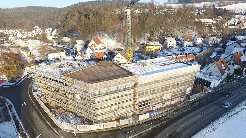 Der imposante Neubau in einer Luftaufnahme. Der imposante Neubau in einer Luftaufnahme.