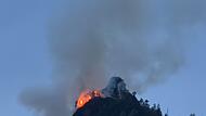 Waldbrand auf Berg