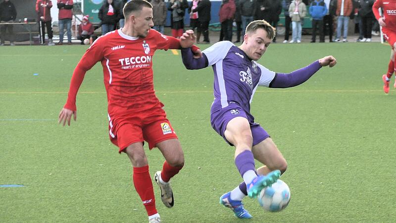 FCE-Neuzugang Robin Zeitler (rechts) zeigte in Erfurt eine starke Leistung.