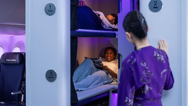 Skynest bei Air New Zealand