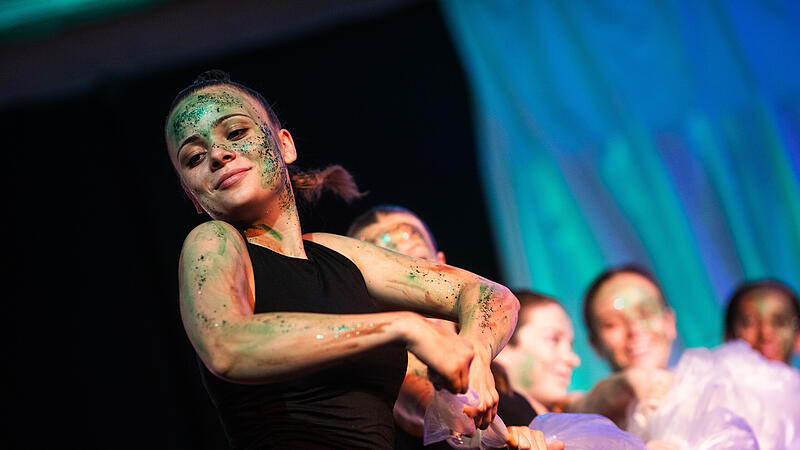 Isabelle Generalprobe Tanztheaterauff&uuml;hrung am Eichendorff-Gymnasium in Bamberg.