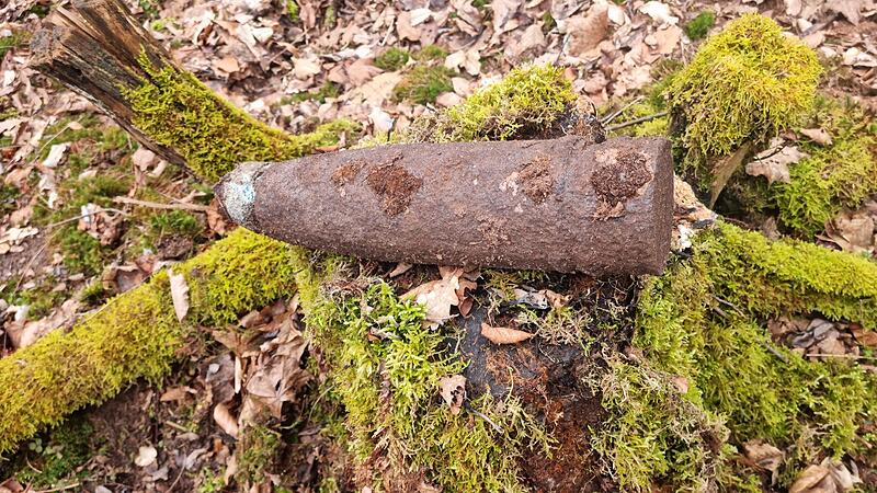 Granate in Wandergebiet gefunden Granate in Wandergebiet gefunden