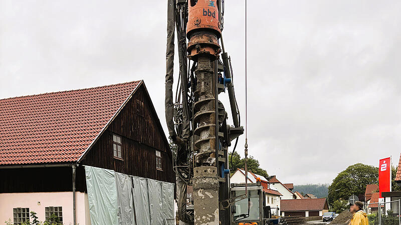Bauarbeiten Markgrafenstra&szlig;e Himmelkron