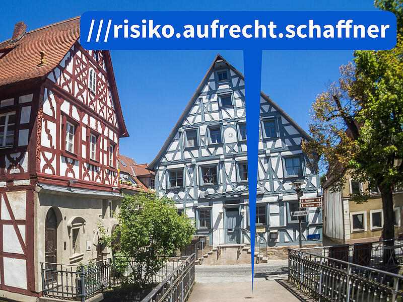 Der Badsteg in Forchheim hat auch eine Drei-Wort-Adresse.Forchheim & Fränkische Schweiz Der Badsteg in Forchheim hat auch eine Drei-Wort-Adresse.