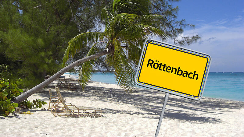 Eine Strandimpression von den Cayman Islands. Mit der gewerbesteuerfreien Inselgruppe vergleicht die BR-Sendung "quer" jetzt die Gemeinde Röttenbach im Landkreis Erlangen-Höchstadt.