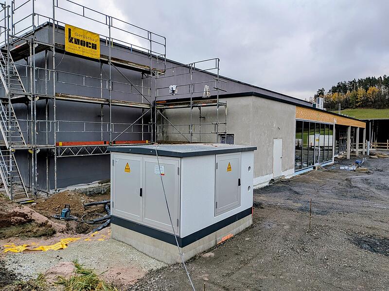 Baustelle neuer Rewe in Weitramsdorf