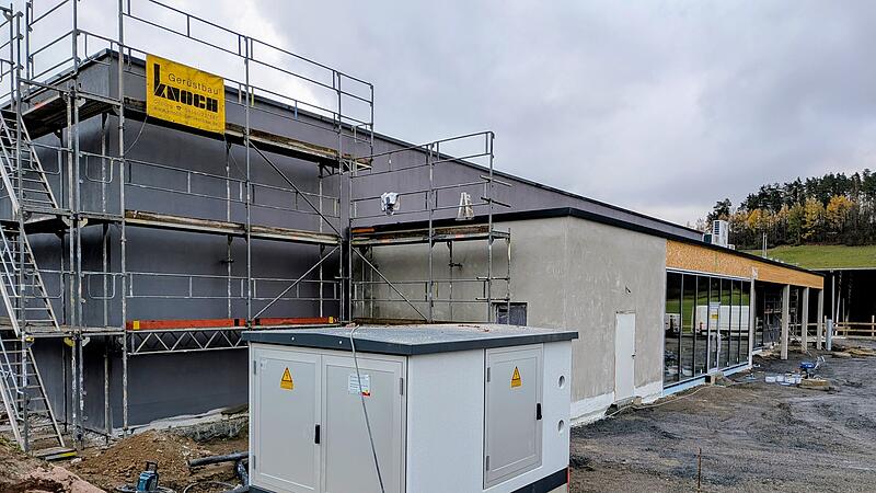 Baustelle neuer Rewe in Weitramsdorf
