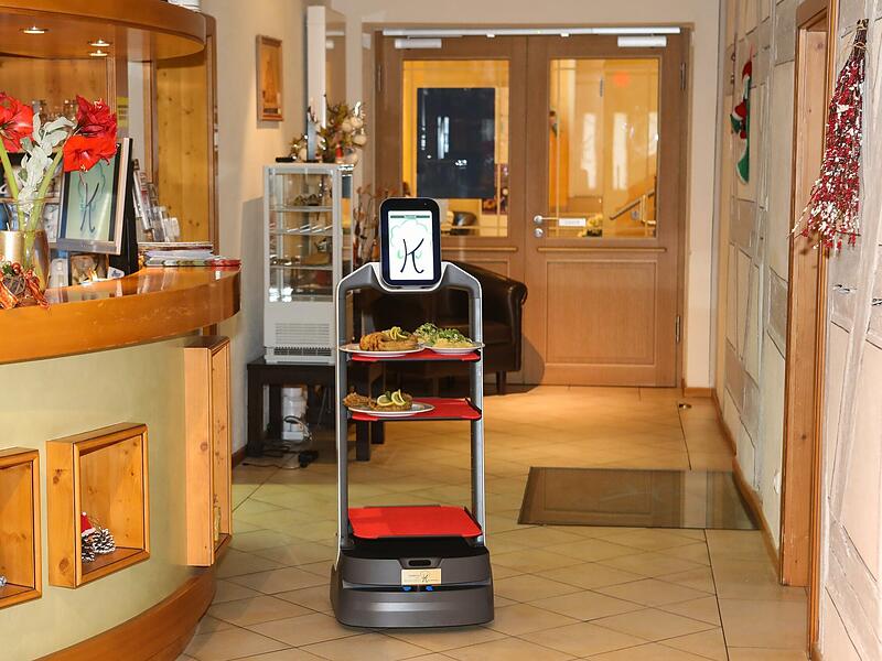 Fliesen und Holzboden sind kein Problem f&uuml;r den Roboter.Forchheim & Fr&auml;nkische Schweiz