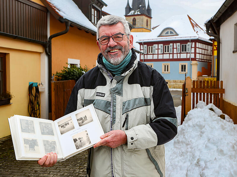 Eingeschneiter VW: Der Geisfelder Hubert Jaschke erinnert sich an den Schneewinter 1962/63.