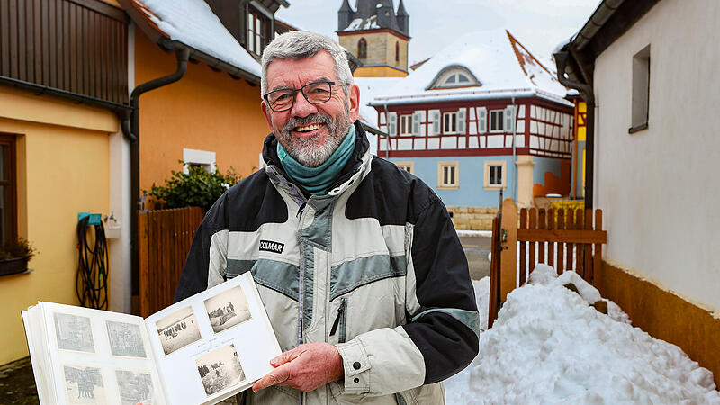 Eingeschneiter VW: Der Geisfelder Hubert Jaschke erinnert sich an den Schneewinter 1962/63.