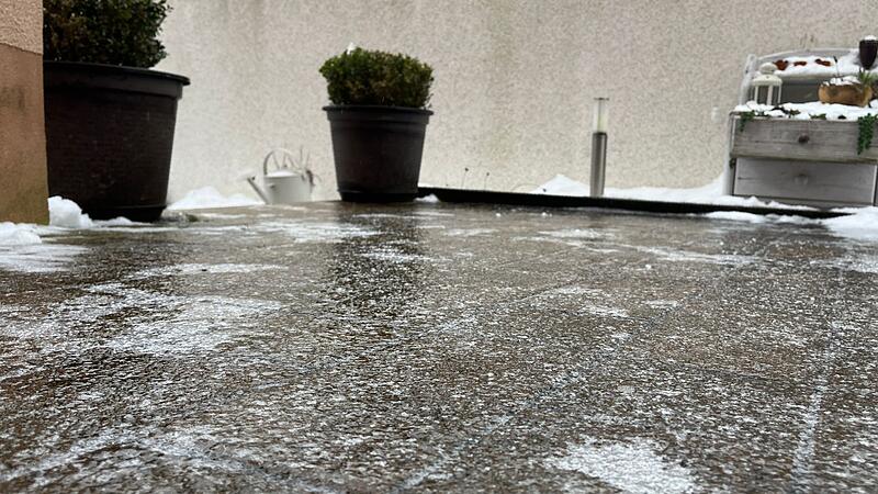 Blitzeis in Hauptendorf