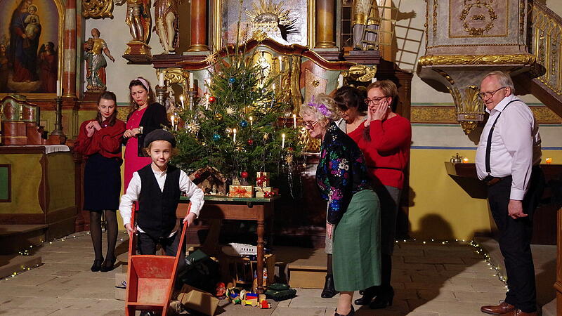 Die Theatergruppe Steinberg pr&auml;sentierte  den Einakter &bdquo;Die Rouwelln&ldquo; vom Bauern Andres.