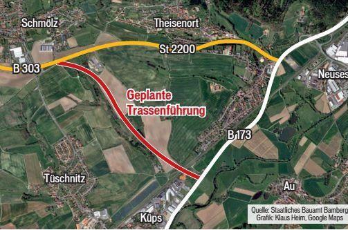Die Planung der Lerchenhoftrasse (Stand: März 2022).