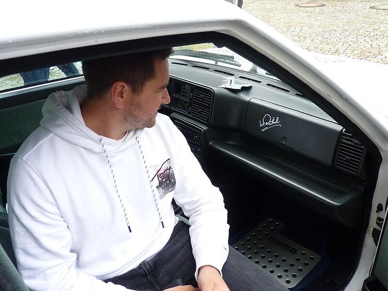 Thilo Grau und das Autogramm des Weltmeisters