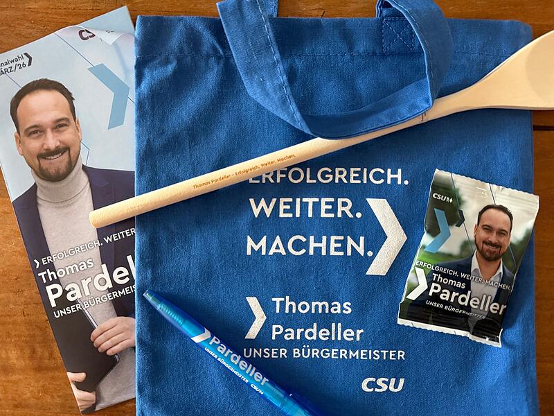 Werbematerial im Kommunalwahlkampf