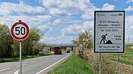 Der Ausbau der B 173 in Richtung Kronach schreitet voran. Hier die neue Brücke bei Redwitz.
