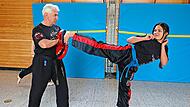 Das Training mit Oliver Gack ist nicht einfach: Das weiß auch Nachwuchs-Athletin Lilly Hoai.Sonny Adam Das Training mit Oliver Gack ist nicht einfach: Das weiß auch Nachwuchs-Athletin Lilly Hoai.Sonny Adam