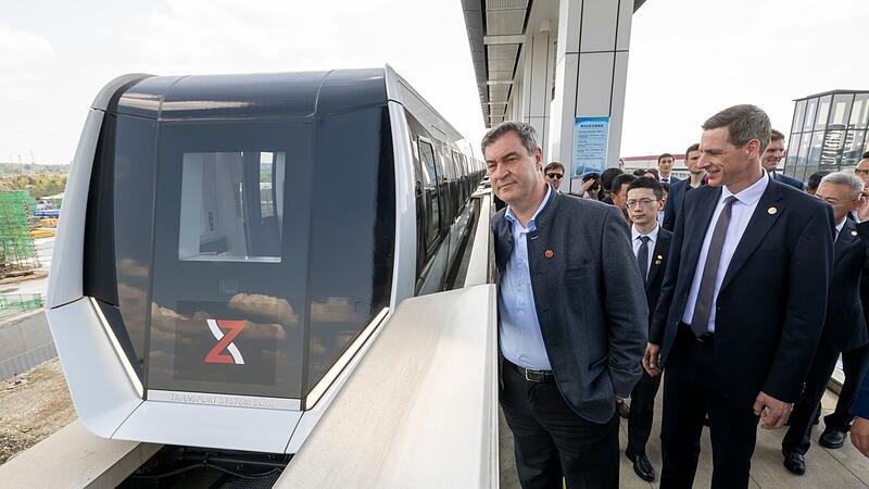 Bayerns Ministerpr&auml;sident S&ouml;der in China