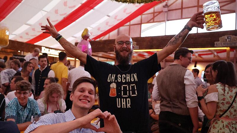 Beste Stimmung am Samstagabend im Bierzelt.