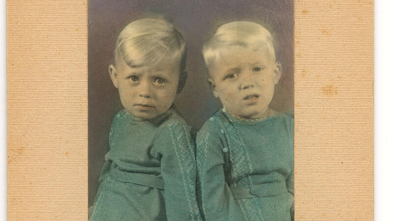 Oskar und Hans Lafontaine bei Kriegsende