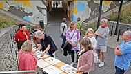 Auch die verschiedenen Einreichungen zum Wettbewerb konnten begutachtet werden.