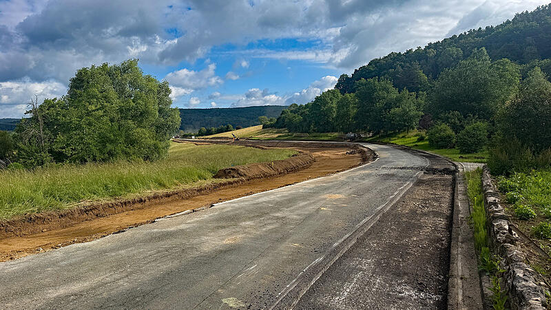 Baustelle bei Pretzfeld