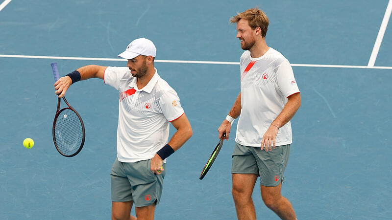 Stehen im Halbfinale des ATP-Masters in Miami: Kevin Krawietz (rechts) und Tim P&uuml;tz.